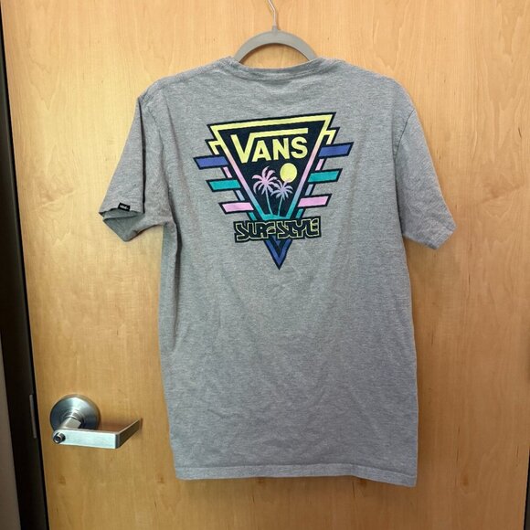 Vans Surf Style Graphic T-Shirt Gray Medium - Picture 4 of 4